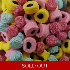 Pascall Coconut Liquorice Rolls and Jelly Buttons Spogs Sweets Mix